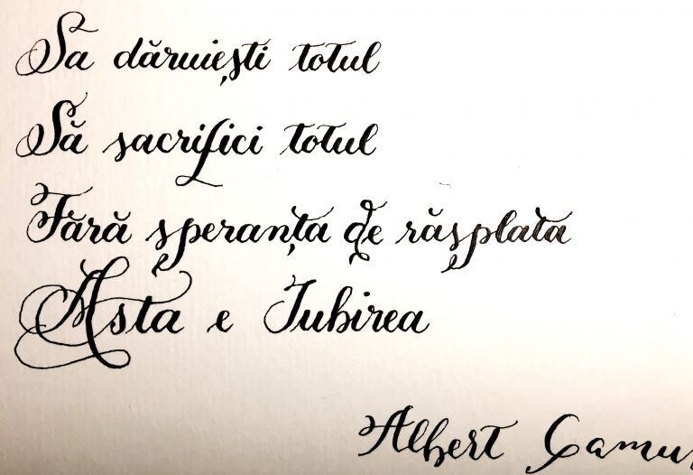 Cum să scrii (caligrafic) cele mai frumoase cuvinte