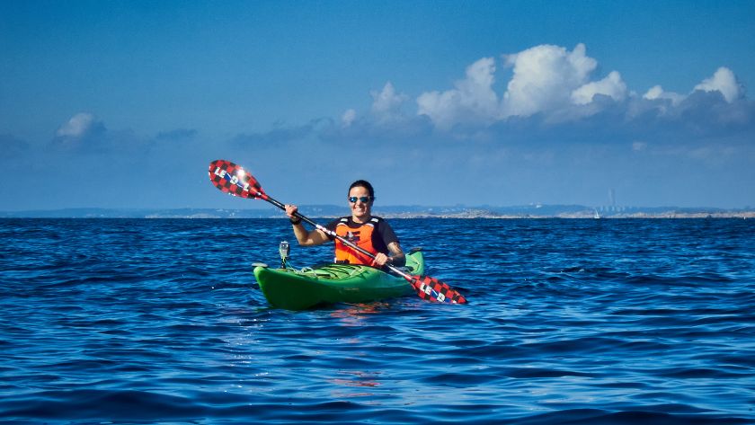 Ioana Precup caiac pe mare longevitate