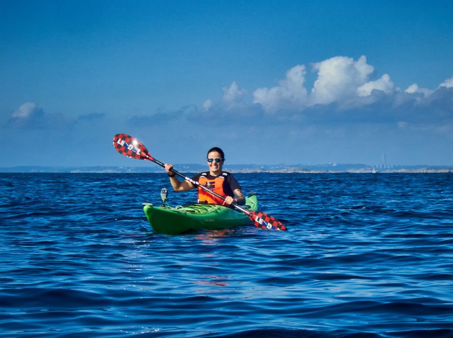 Ioana Precup caiac pe mare longevitate