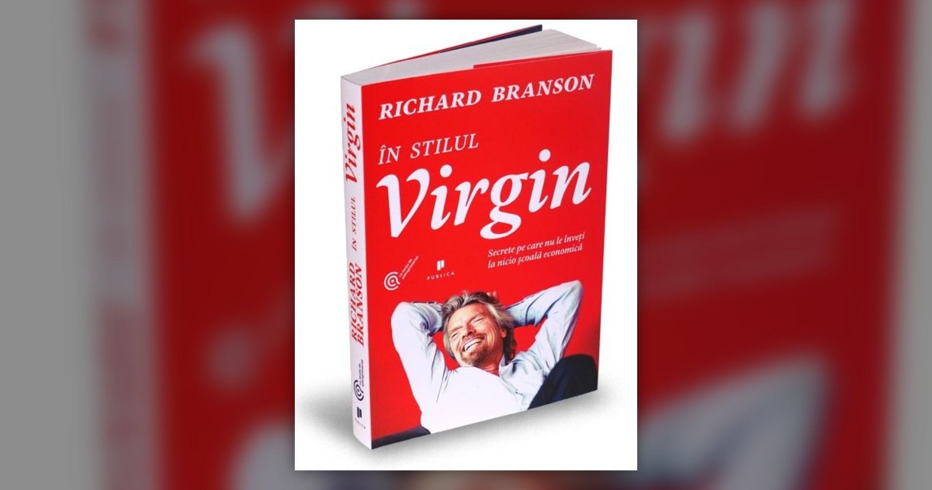 Coperta cărții "În stilul Virgin" de Richard Branson, Editura Publica