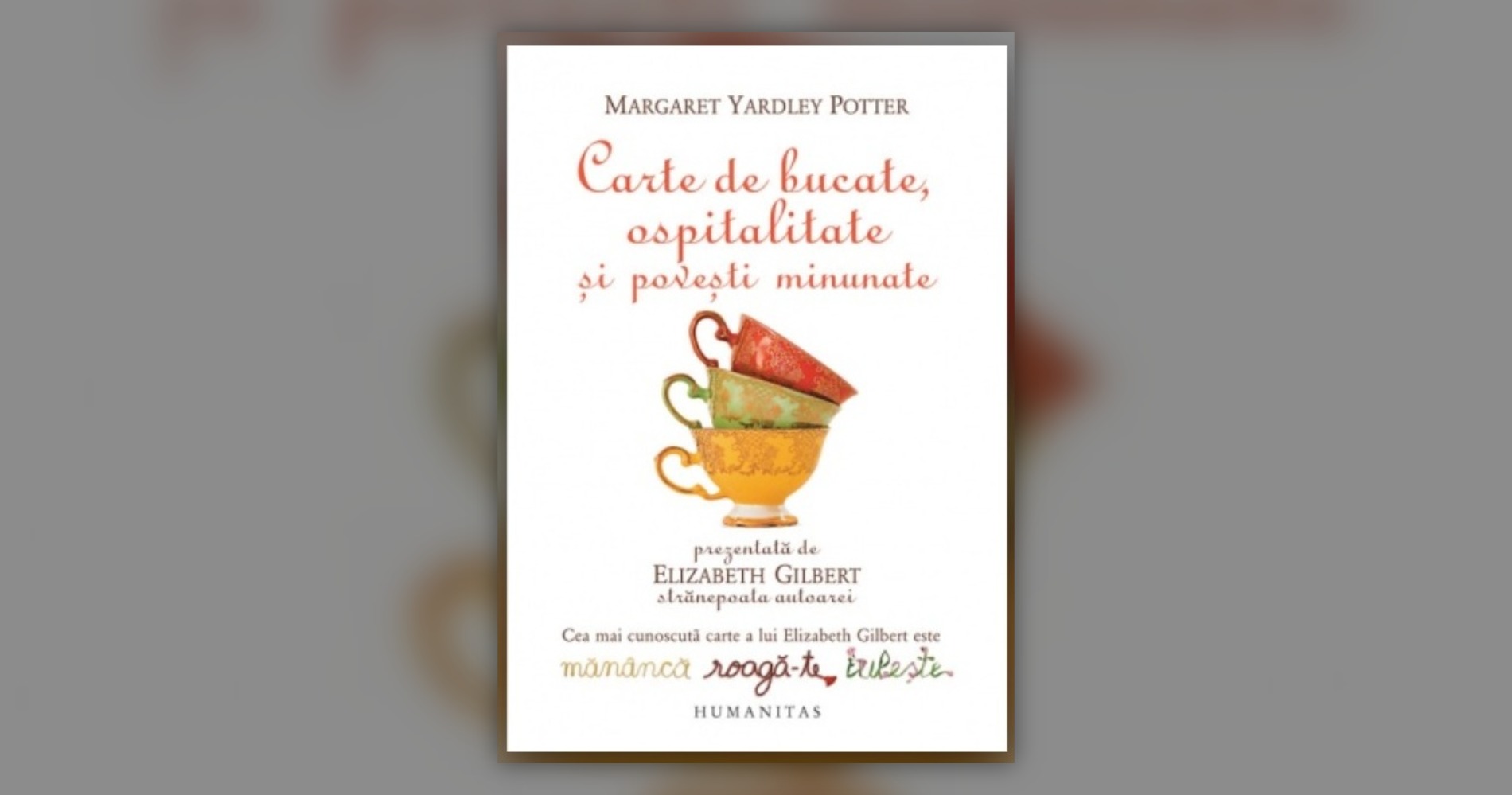 Coperta cărții de bucate, ospitalitate și povești minunate