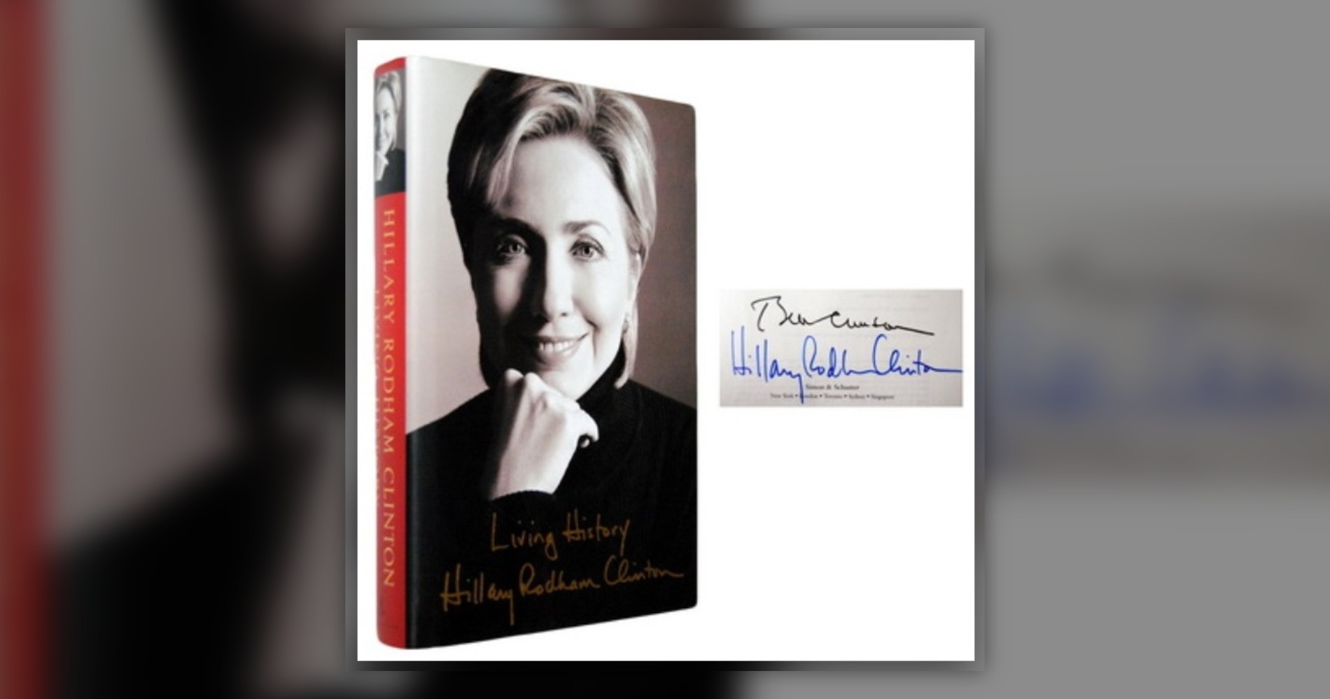 Coperta cărții "Living History" de Hillary Clinton